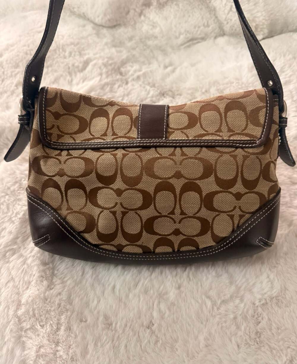 Coach Signature C Canvas and Leather Soho Small Flap Shoulder Bag - Picture 4 of 6